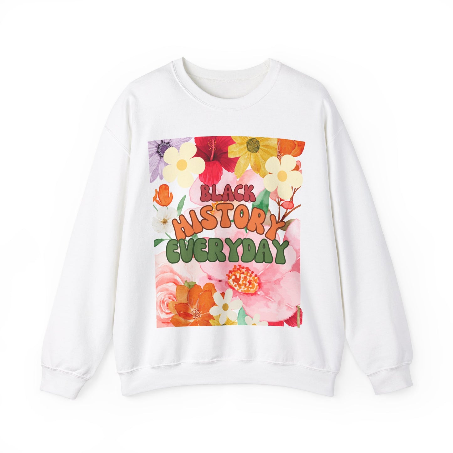 Retro Floral Black History Sweatshirt